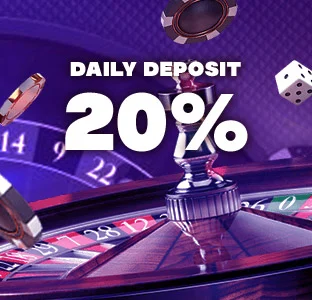 20% Daily Deposit Bonus